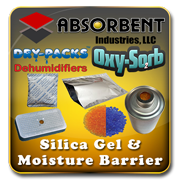 Absorbent Industries - Silica Gel Desiccant & Moisture Barrier Mylar Bags